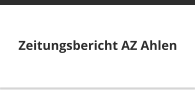 Zeitungsbericht AZ Ahlen